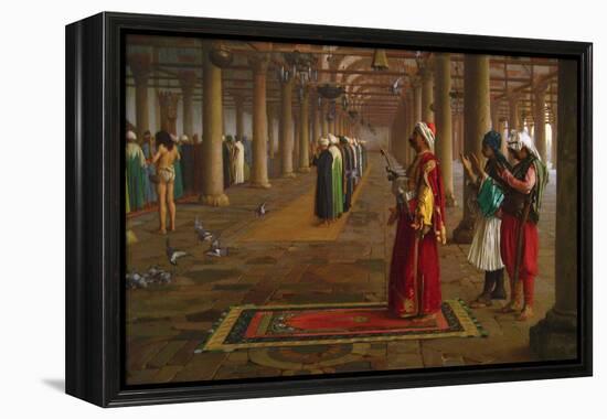 Prayer in a Mosque-Jean Leon Gerome-Framed Stretched Canvas