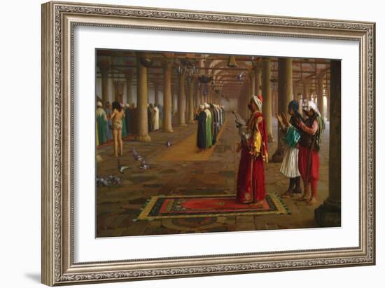 Prayer in a Mosque-Jean Leon Gerome-Framed Art Print