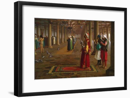 Prayer in a Mosque-Jean Leon Gerome-Framed Art Print