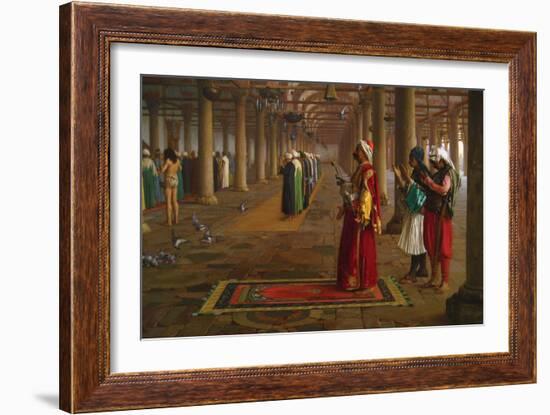 Prayer in a Mosque-Jean Leon Gerome-Framed Art Print