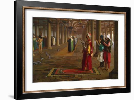 Prayer in a Mosque-Jean Leon Gerome-Framed Art Print