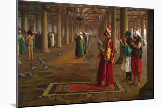 Prayer in a Mosque-Jean Leon Gerome-Mounted Art Print