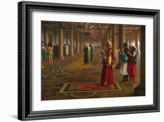 Prayer in a Mosque-Jean Leon Gerome-Framed Art Print