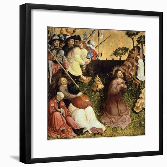 Prayer in Garden, Panel from the Wurzach Altarpiece, 1437-Hans Multscher-Framed Giclee Print