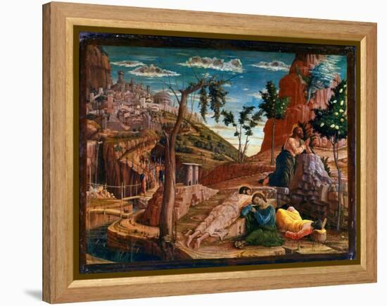 Prayer in the Garden of Olives after the Last Supper, Christ Goes to the Hill of Gethsemani, Which-Andrea Mantegna-Framed Premier Image Canvas