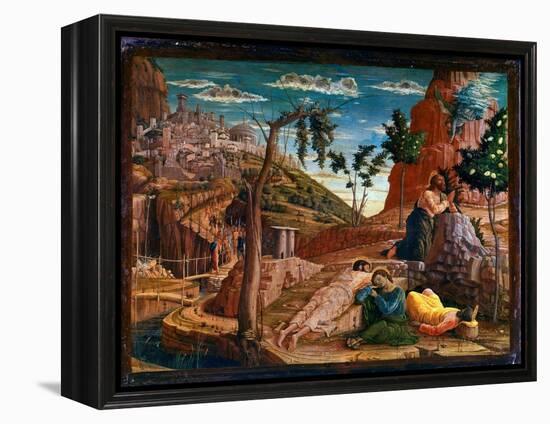 Prayer in the Garden of Olives after the Last Supper, Christ Goes to the Hill of Gethsemani, Which-Andrea Mantegna-Framed Premier Image Canvas