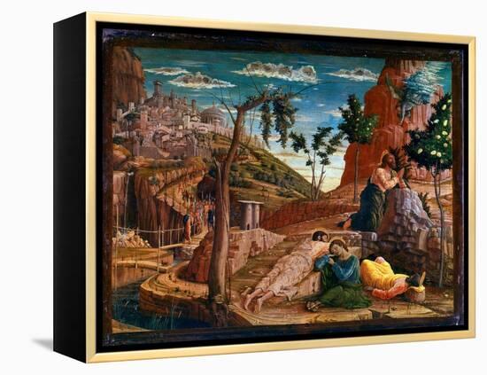 Prayer in the Garden of Olives after the Last Supper, Christ Goes to the Hill of Gethsemani, Which-Andrea Mantegna-Framed Premier Image Canvas