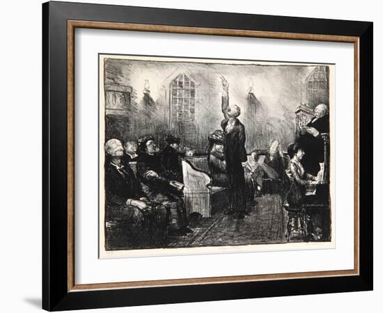 Prayer Meeting, 1916-George Wesley Bellows-Framed Giclee Print