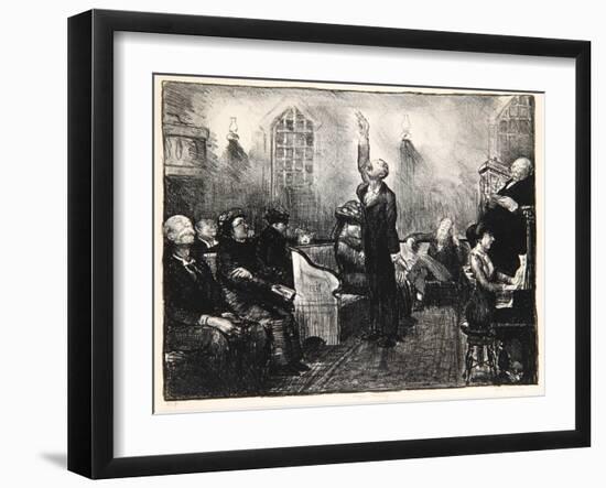 Prayer Meeting, 1916-George Wesley Bellows-Framed Giclee Print