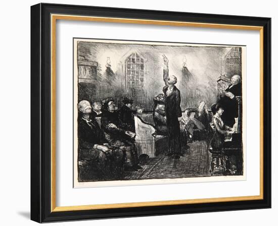 Prayer Meeting, 1916-George Wesley Bellows-Framed Giclee Print