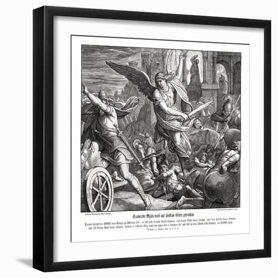 Prayer of Hezekiah, 2 Kings-Julius Schnorr von Carolsfeld-Framed Giclee Print