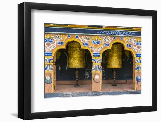 Prayer Wheel in the Chimi Lhakhang Monastery, Bhutan-Michael Runkel-Framed Photographic Print