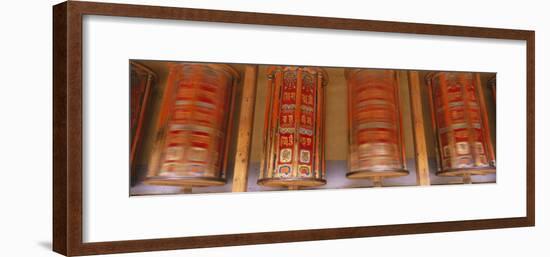Prayer Wheels, Gansu Province, China-null-Framed Photographic Print