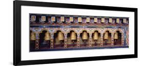 Prayer Wheels in a Temple, Chimi Lhakhang, Punakha, Bhutan-null-Framed Photographic Print