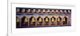 Prayer Wheels in a Temple, Chimi Lhakhang, Punakha, Bhutan-null-Framed Photographic Print