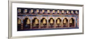 Prayer Wheels in a Temple, Chimi Lhakhang, Punakha, Bhutan-null-Framed Photographic Print