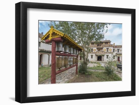 Prayer wheels in the gardens of Erdene Zuu Buddhist Monastery, Harhorin, South Hangay province, Mon-Francesco Vaninetti-Framed Photographic Print