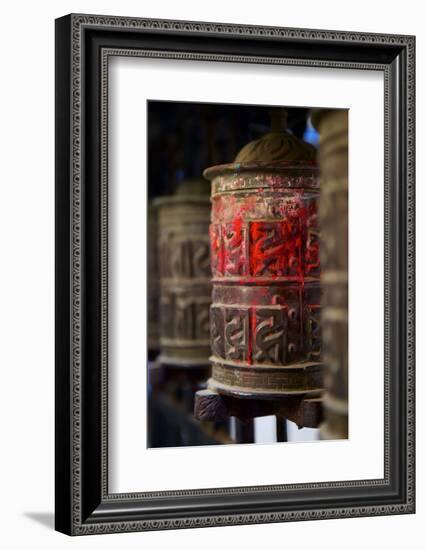 Prayer Wheels, Kathmandu, Nepal, Asia-Simon Montgomery-Framed Photographic Print