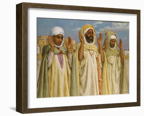 Prayers at l'Aube, 1913-Etienne Alphonse Dinet-Framed Giclee Print