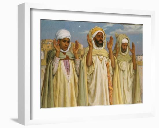 Prayers at l'Aube, 1913-Etienne Alphonse Dinet-Framed Giclee Print