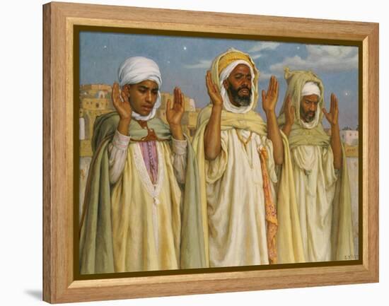 Prayers at l'Aube, 1913-Etienne Alphonse Dinet-Framed Premier Image Canvas