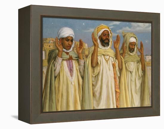 Prayers at l'Aube, 1913-Etienne Alphonse Dinet-Framed Premier Image Canvas