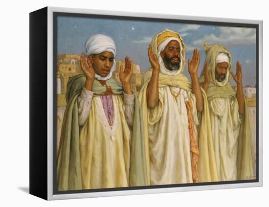 Prayers at l'Aube, 1913-Etienne Alphonse Dinet-Framed Premier Image Canvas