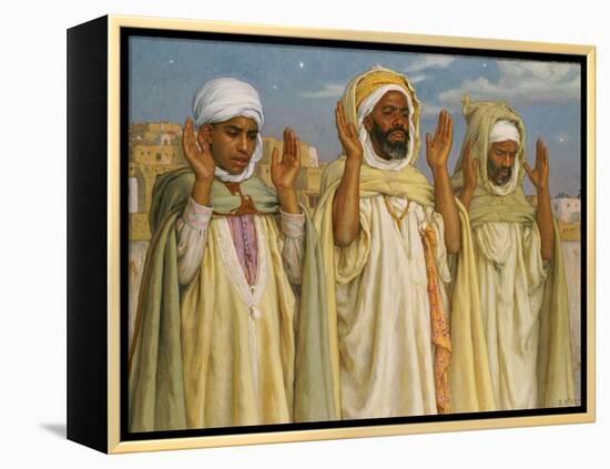 Prayers at l'Aube, 1913-Etienne Alphonse Dinet-Framed Premier Image Canvas