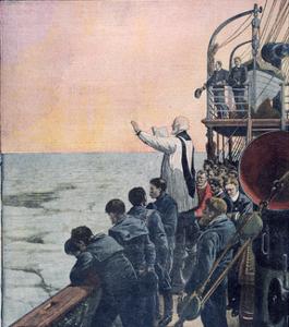 Prayers at the Scene of the Sinking of the Titanic, 1912