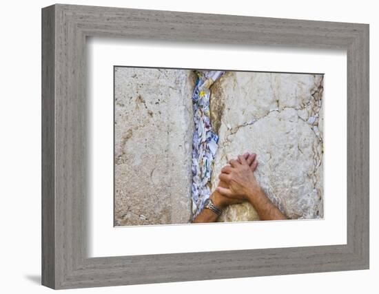 Prayers in the Western Wall-Jon Hicks-Framed Photographic Print