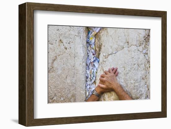 Prayers in the Western Wall-Jon Hicks-Framed Photographic Print