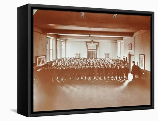 Prayers, Jews Free School, Stepney, London, 1908-null-Framed Premier Image Canvas