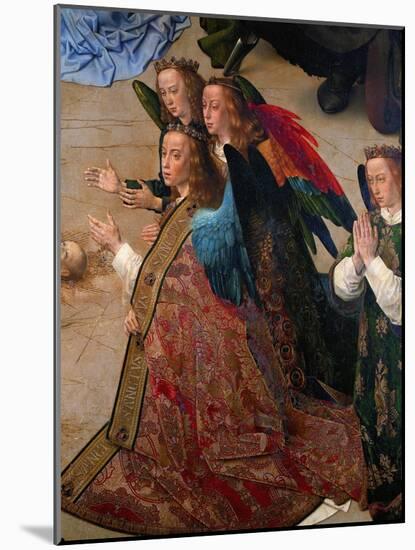 Praying angels. Detail of the central panel of the Portinari Altar, 1476-Hugo van der Goes-Mounted Giclee Print