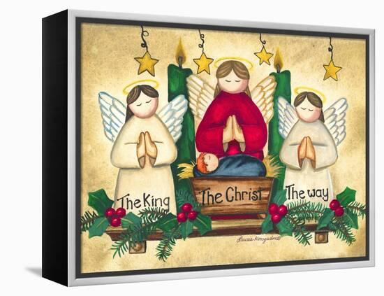 Praying Angels-Laurie Korsgaden-Framed Stretched Canvas