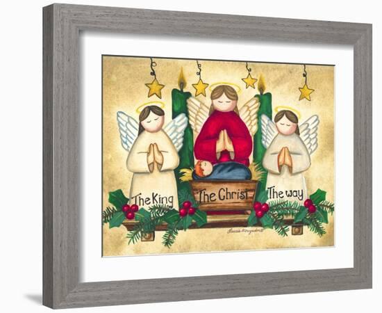 Praying Angels-Laurie Korsgaden-Framed Art Print