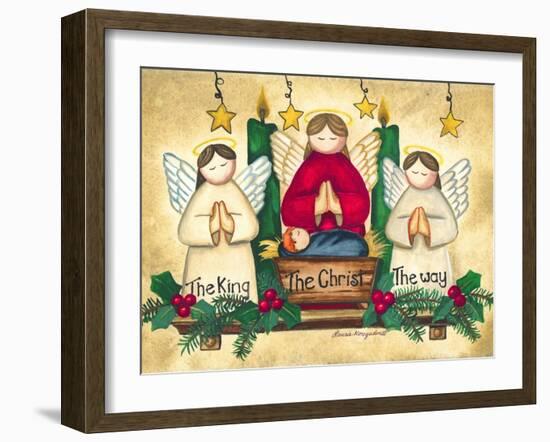 Praying Angels-Laurie Korsgaden-Framed Art Print