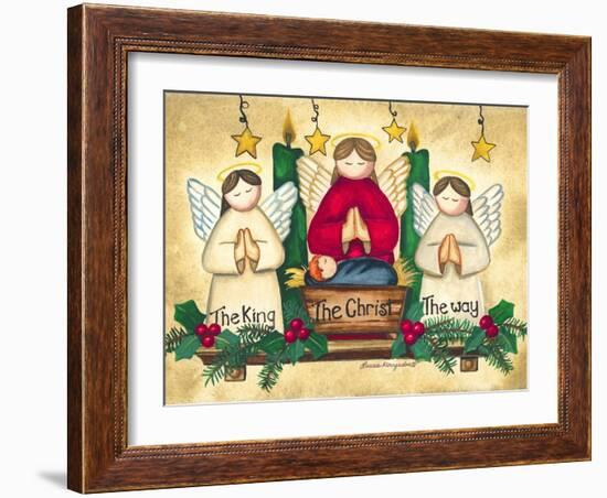 Praying Angels-Laurie Korsgaden-Framed Art Print