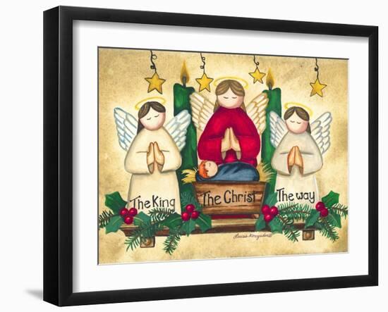 Praying Angels-Laurie Korsgaden-Framed Art Print