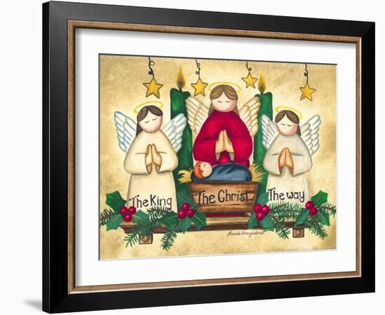 Praying Angels-Laurie Korsgaden-Framed Art Print