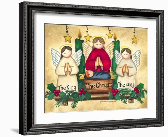 Praying Angels-Laurie Korsgaden-Framed Art Print