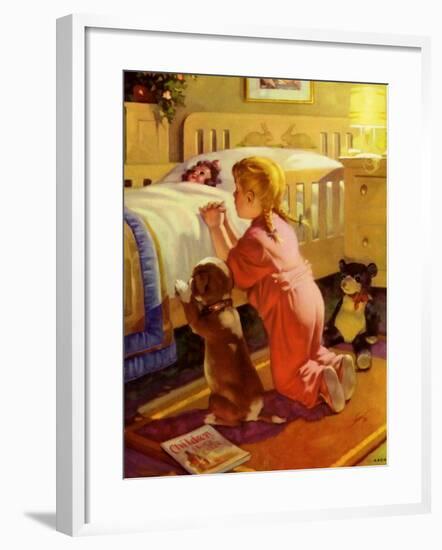 Praying Child and Dog, 1941-null-Framed Giclee Print