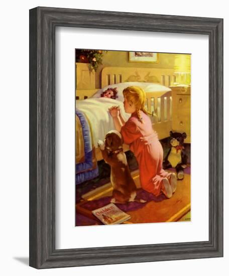 Praying Child and Dog, 1941-null-Framed Giclee Print