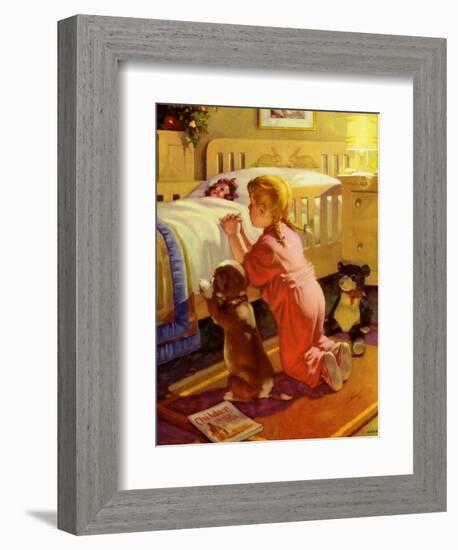 Praying Child and Dog, 1941-null-Framed Giclee Print