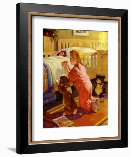 Praying Child and Dog, 1941-null-Framed Giclee Print