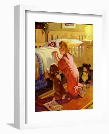 Praying Child and Dog, 1941-null-Framed Giclee Print