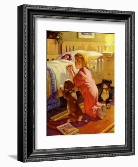 Praying Child and Dog, 1941-null-Framed Giclee Print