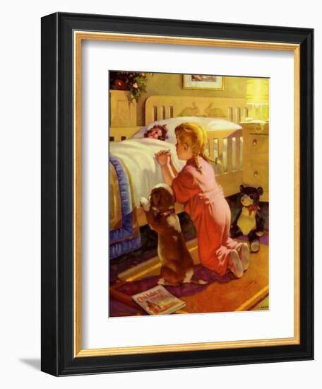 Praying Child and Dog, 1941-null-Framed Giclee Print