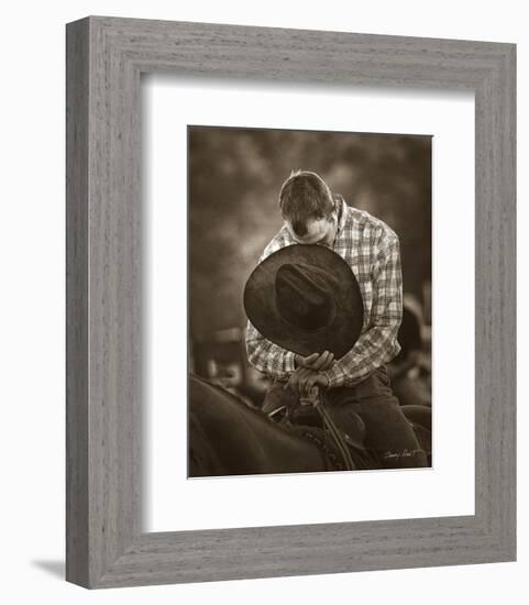 Praying Cowboy-Barry Hart-Framed Art Print