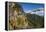 Praying Flags before the Tiger's Nest, Taktsang Goempa Monastery Hanging in the Cliffs, Bhutan-Michael Runkel-Framed Premier Image Canvas