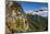 Praying Flags before the Tiger's Nest, Taktsang Goempa Monastery Hanging in the Cliffs, Bhutan-Michael Runkel-Mounted Photographic Print